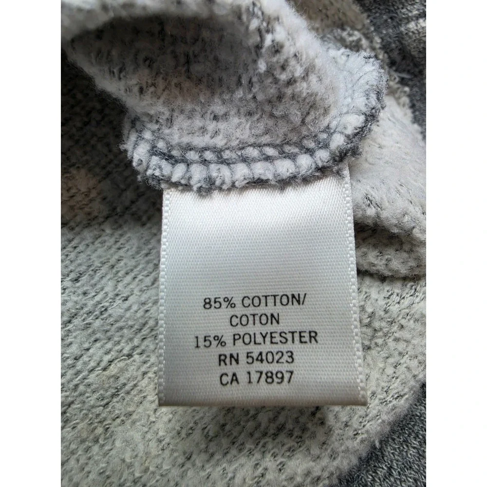 Banana Republic Hoodie Men's Medium Gray Cotton Fleece Lined Long Sleeve Casual
